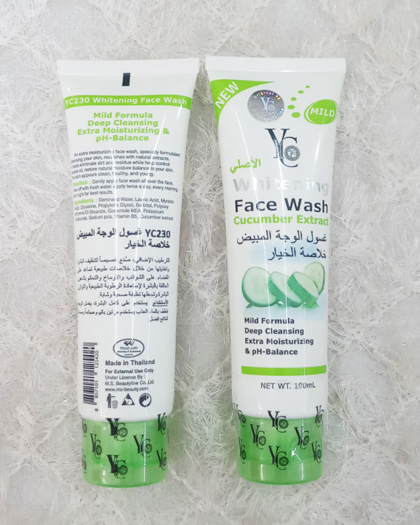 YC WHITENING FACE WASH ( CUCUMBER EXTRACT )