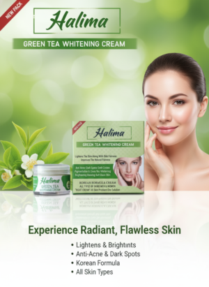HALIMA GREEN TEA WHITENING CREAM